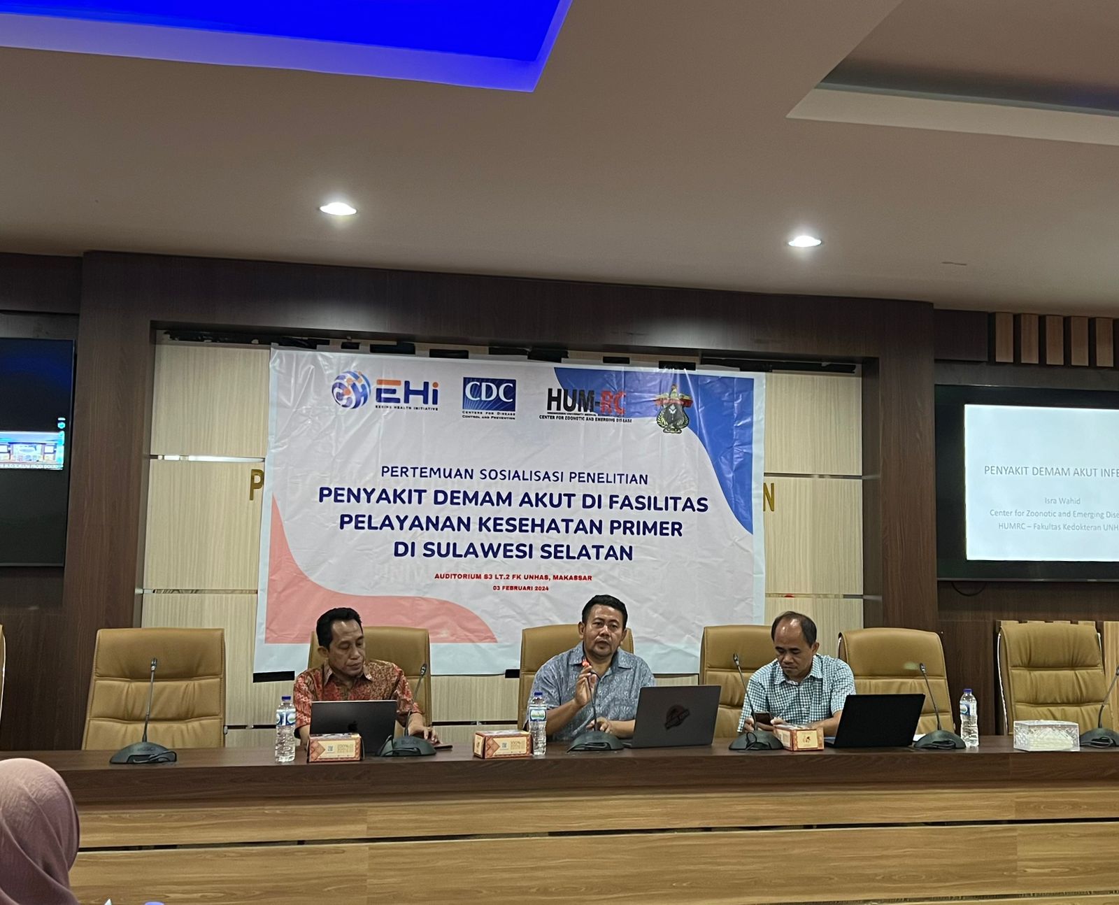 EHI launches a Study on Acute Febrile Illness at a Primary Health Center in South Sulawesi, Indonesia, in partnership with US-CDC Fort Collins and Faculty of Medicine, Hasanuddin University.